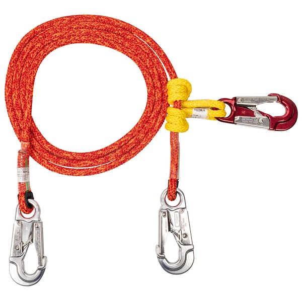 Notch Equipment Grizzly Spliced 2 in 1 Lanyard Lightning Red 12 ft. 33403 - main